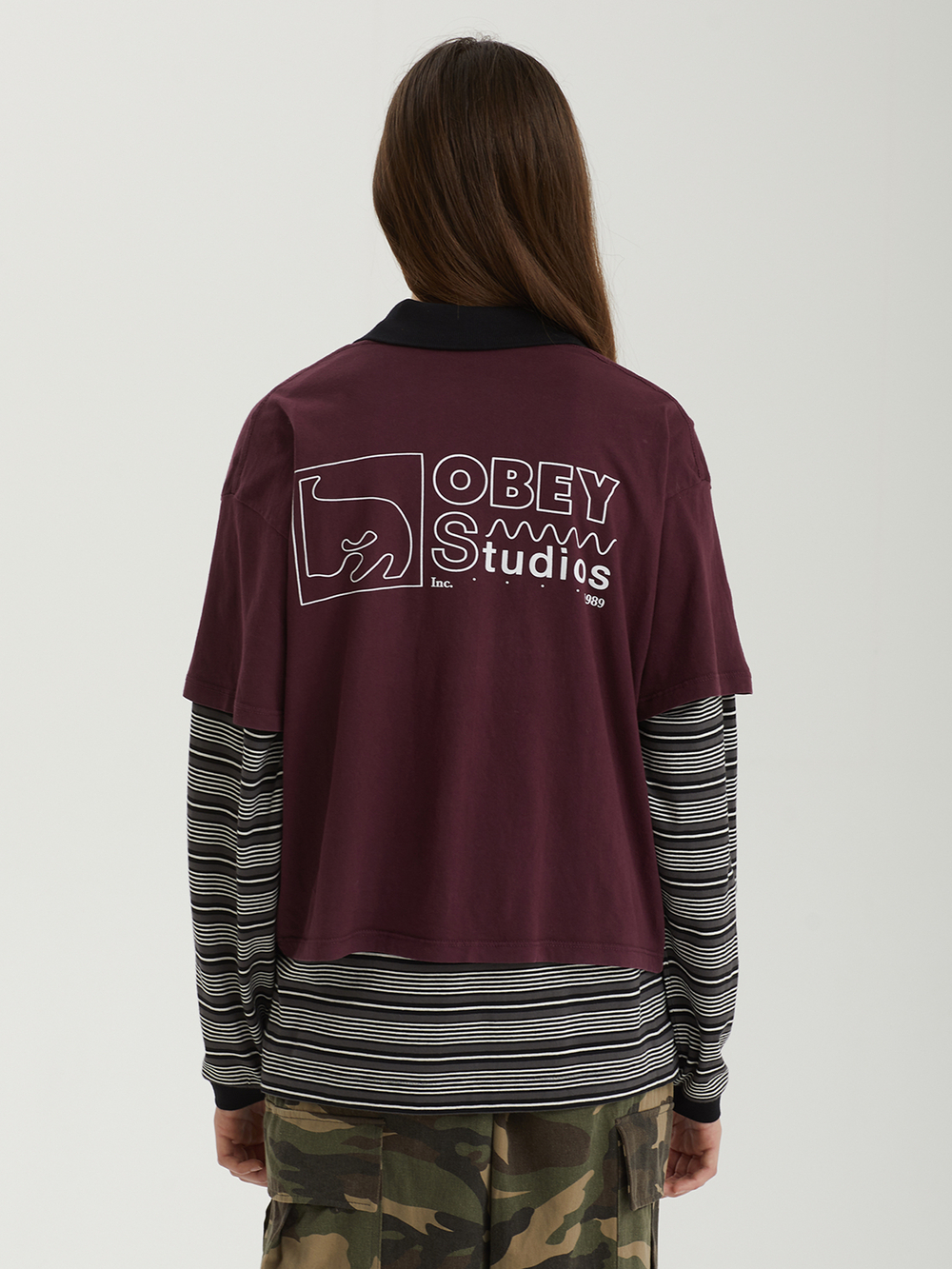 Женская Футболка Obey Studios Inc 1989