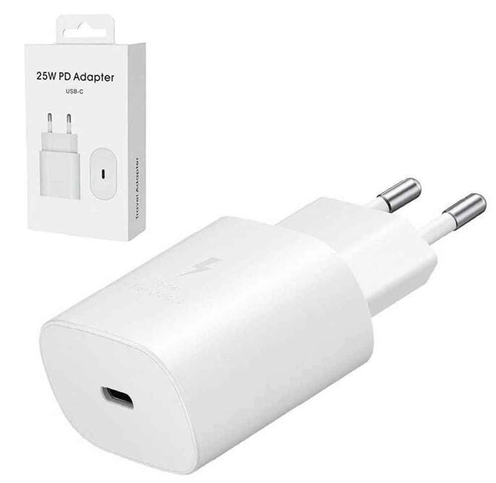 Сетевой адаптер питания Sams USB-C 25W AAA (белый)