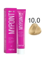 Перманентная крем-краска для волос Tefia MY Mypoint, 10.0 экстра светлый блондин натуральный, 60 мл