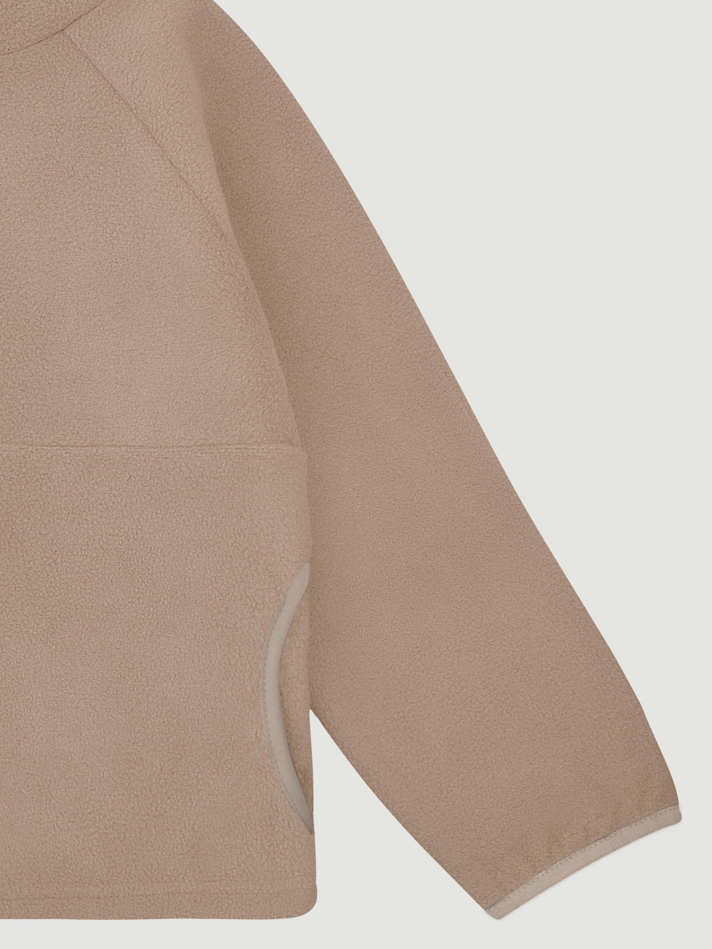 Флисовая куртка на молнии Mjölk Beige