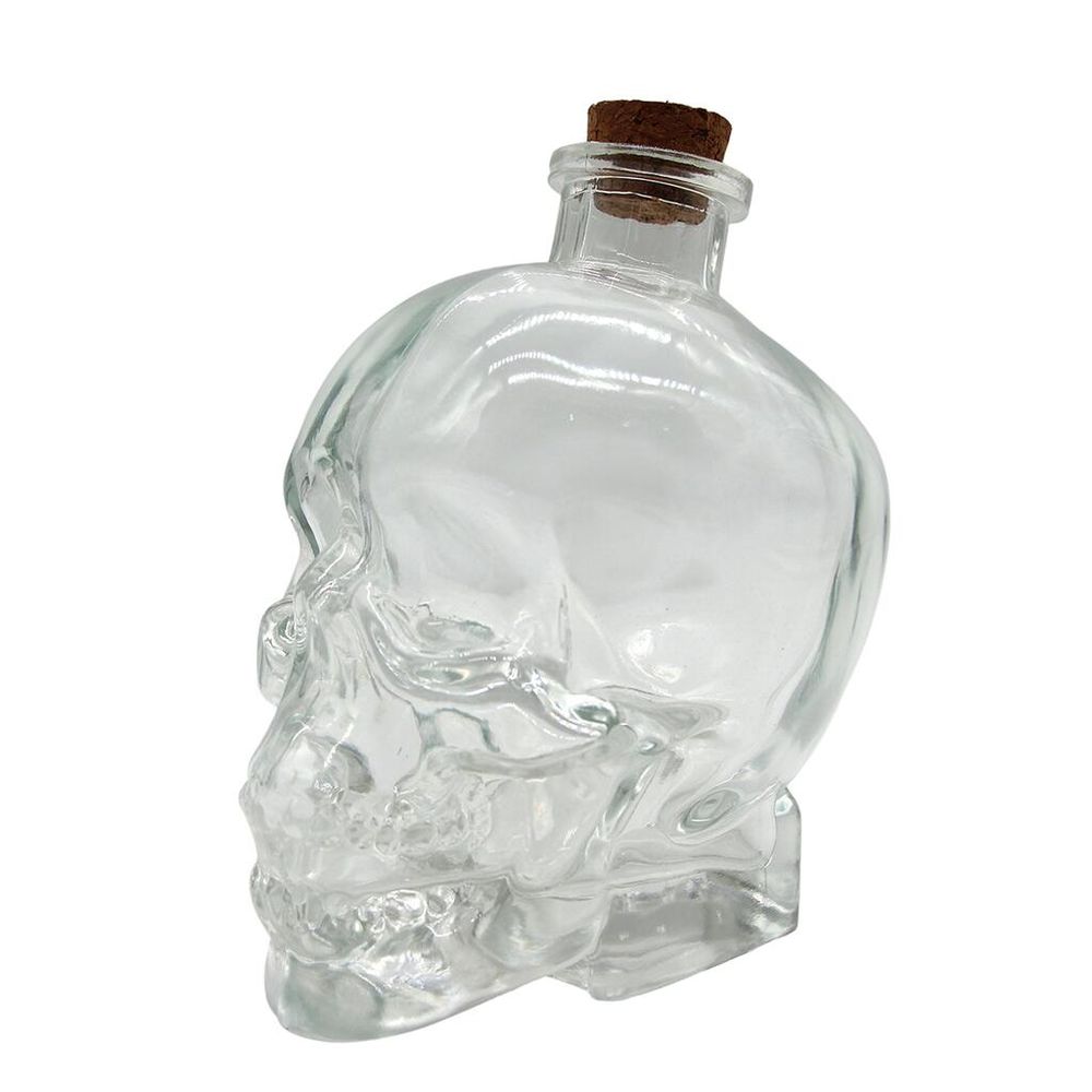 Графин 0,7 л с крышкой "Череп" стекло Skull d 13,2 см h16 см B'Guys P.L.- Barbossa