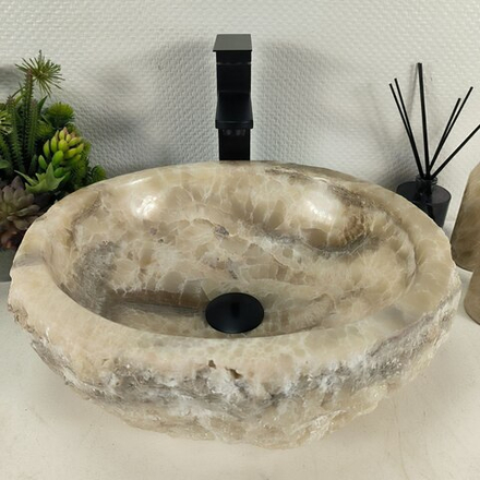 Раковина из оникса Erozy Grey EO-64628 42*37*15 0156