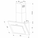 Наклонная вытяжка Hebermann HBKH 60.3 B (q)