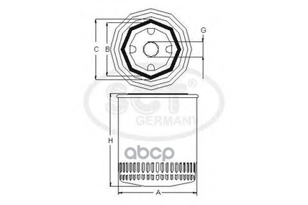 Фильтр Масляный Sct Germany Sm114 SCT арт. SM114