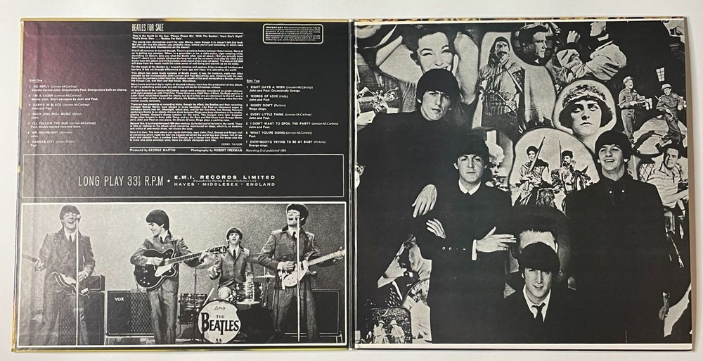 Винтажная виниловая пластинка LP The Beatles For Sa le (Japan 1976) (Obi) Eight Days A Week