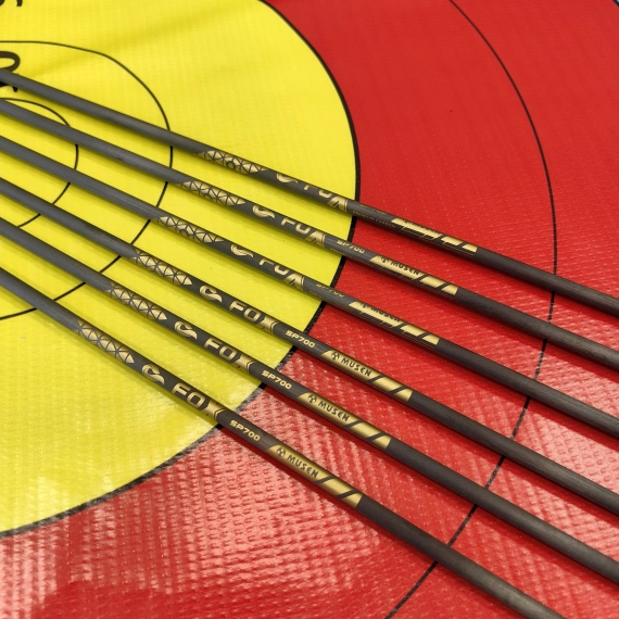 Стрелы MUSEN Archery Fox из чистого карбона sp600 4,2 мм 30 дюймов (6 шт.)