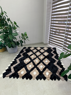 Покрывало меховое ковер из шкуры овчины