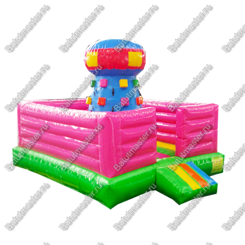 Надувной скалодром "Высокая башня" с высокими бортами 4*4*3 м