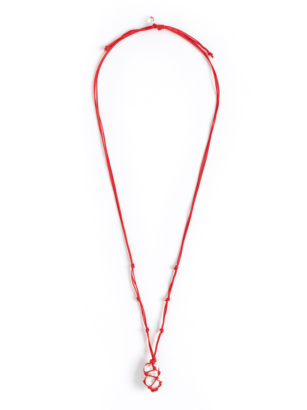 Колье "Cord Pearl" Red с жемчугом