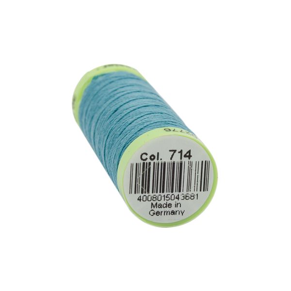Нитки отделочные Gutermann Top Stitch 30 (30 метров), 5 кат. | 714 умеренный аквамарин