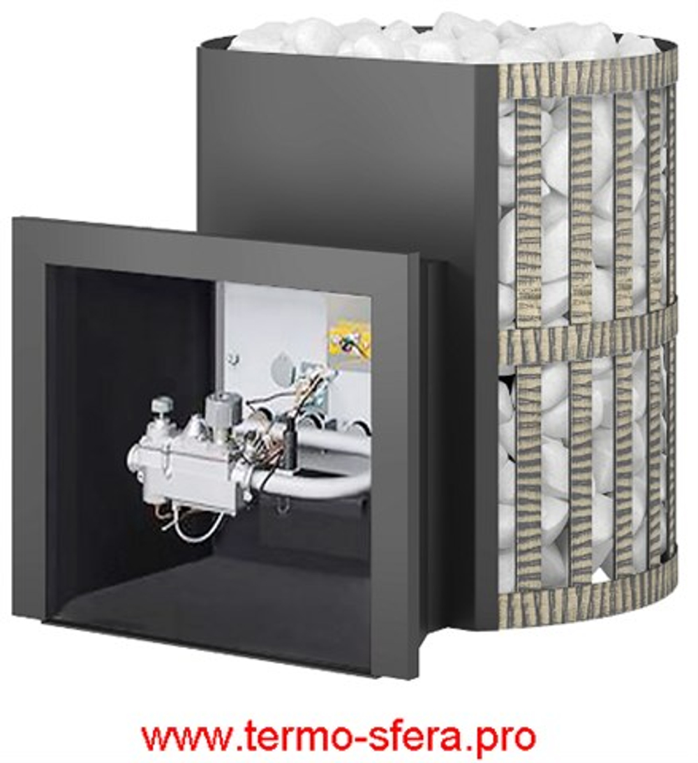 Печь ВЕЗУВИЙ газо-дровяная СКИФ Ковка 18 (ДТ-3)