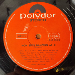 Винтажная виниловая пластинка LP James Last Джеймс Ласт Non Stop Dancing 67/2 (Germany 1967)