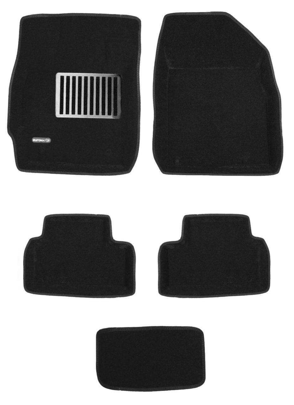 Коврики салона для MAZDA CX-7 (2006-2012) Euromat 3D Lux черные. Арт. EM3D-003409
