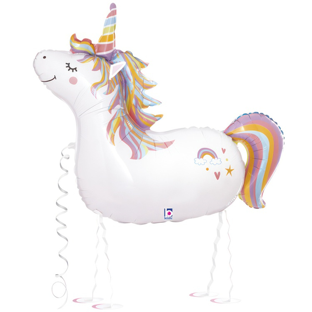 Шар Фольгированный Единорог (Белый)