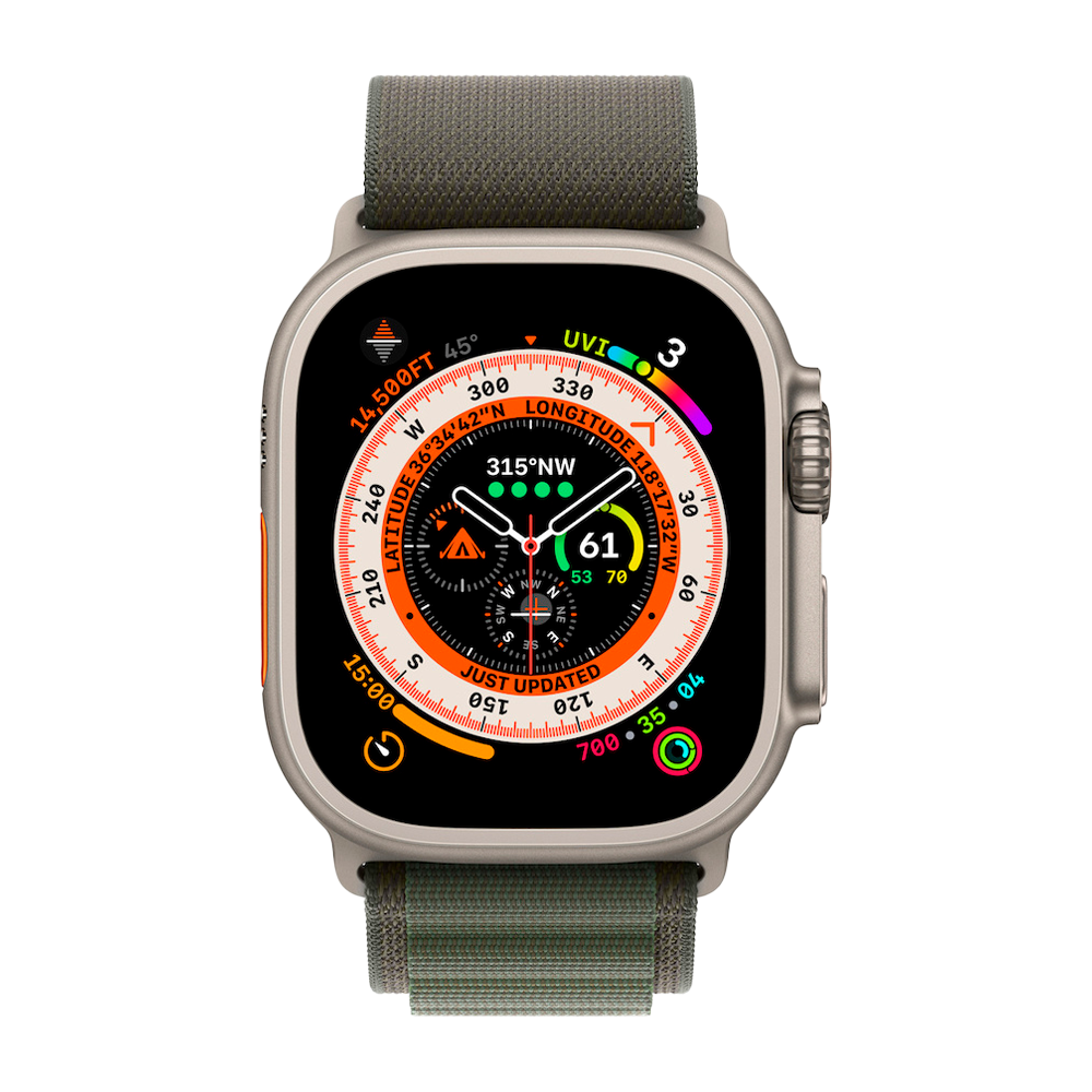 Умные часы Apple Watch Ultra GPS + Cellular, 49mm, Alpine Loop S, Green (Зеленый)