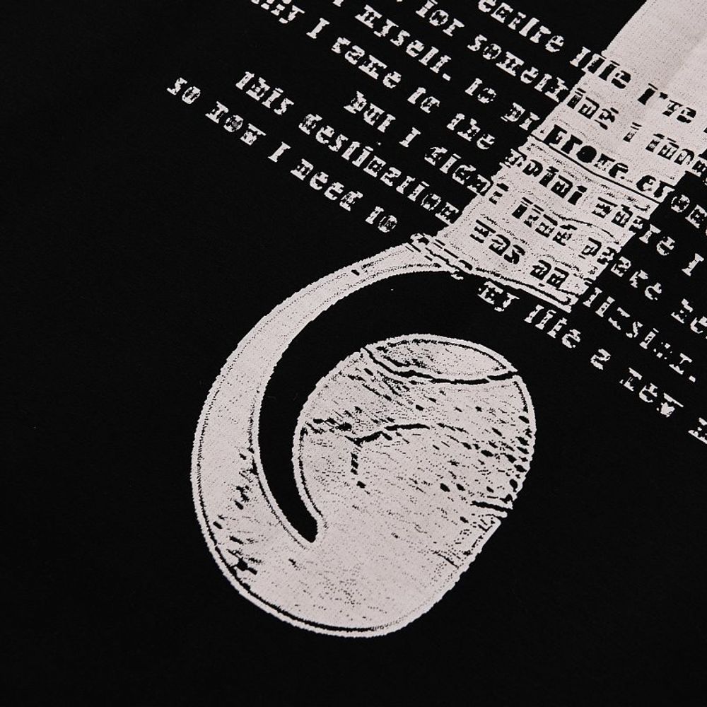 Футболка Heartz «Amane» Layered Kimono Черная