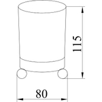 Стакан Boheme Hermitage 10361 GOLD