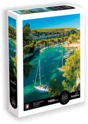 Puzzle 1000 деталей - Каланки Кассиса - Лазурный Берег-Côted'Azur
