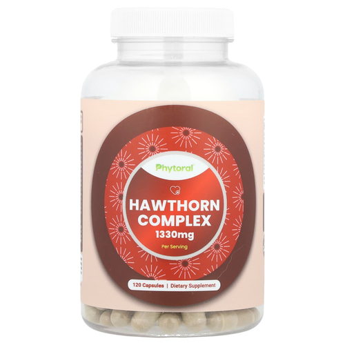 Phytoral, Комплекс боярышника, 120 капсул (665 мг в каждой капсуле)