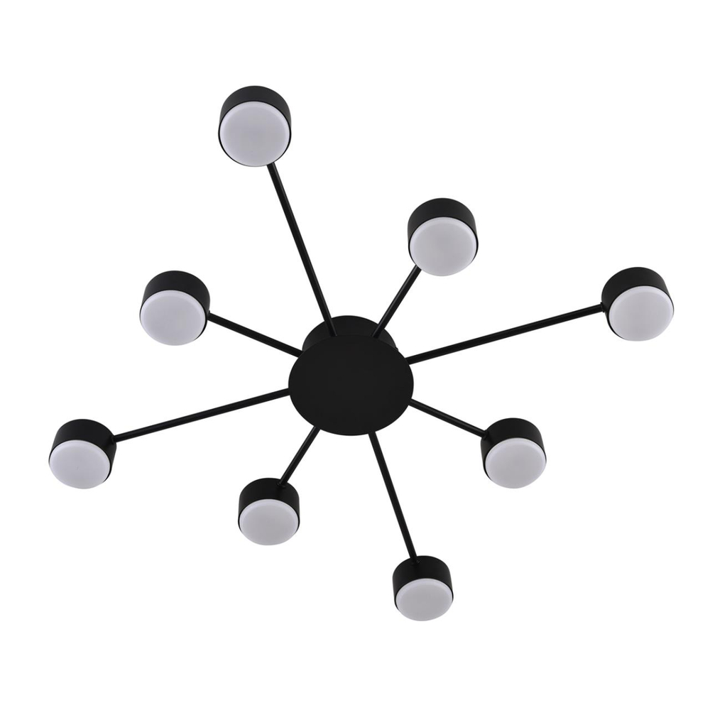 8344/8C COMFI LN26 251 черный, металл Люстра GX53 LED 8*7W 220V TORINA