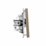 ARTGALLERY 1-клавишный ВЫКЛЮЧАТЕЛЬ с подсветкой, 10АХ, механизм, быстрозажим. клем., ШАМПАНЬ