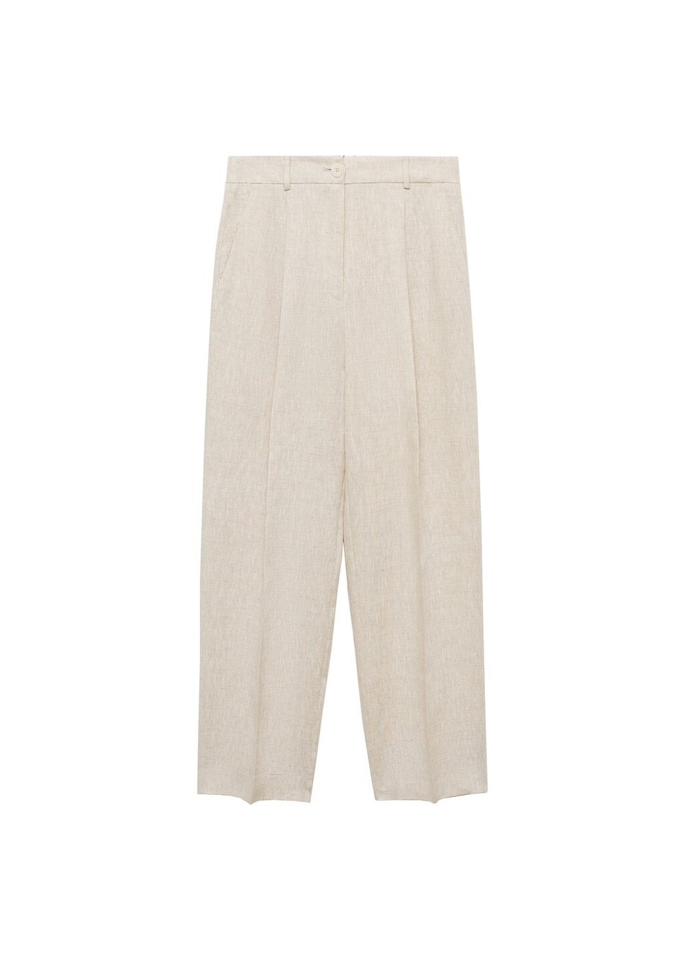 Льняные брюки с защипами