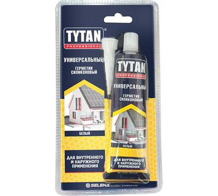 Tytan Professional Универсальный герметик силиконовый белый 85 мл