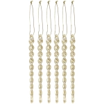 Подвеска «Волшебная сосулька» 13 см (набор 6 шт), Золото