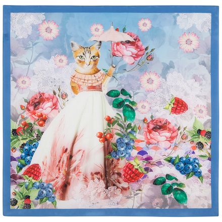 Павловопосадский платок Мадемяузель 10089-13