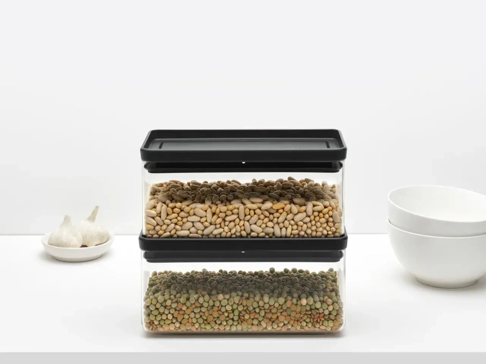 Brabantia Контейнер Tasty 22x11.2x10.6cm 1.5l темно-серый