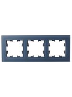 BRITE Рамка 3-местная РУ-3-2-Бр стекло маренго матовый IEK
