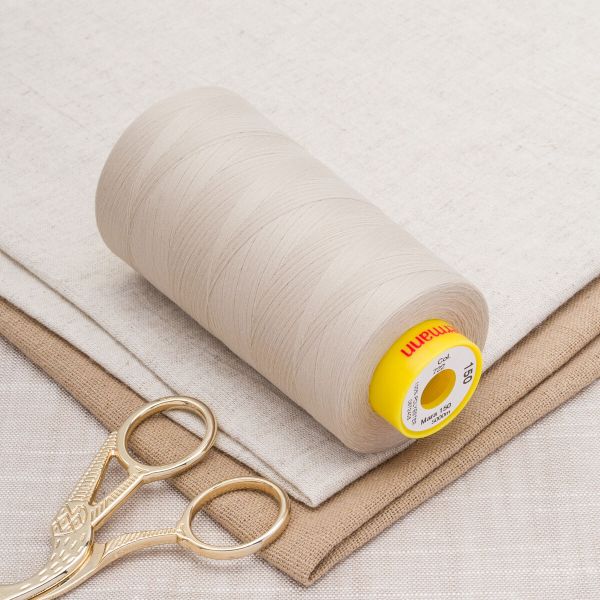 Нитка Gutermann Mara 150 (5000 метров), 1 боб., особо тонкая | 722 св.бежевый