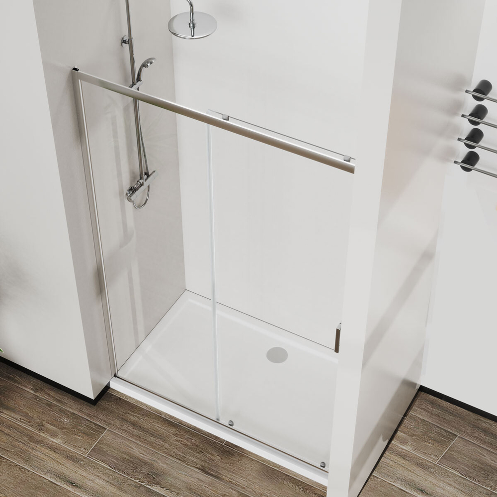 Душевая дверь City VDS-5CT130CL, 1300, хром, стекло прозрачное