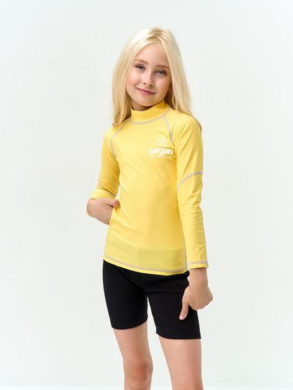 Футболка рашгард лонгслив Sargan Агидель UPF 50+  детская желтая