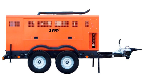 Станция компрессорная дизельная передвижная зиф-пв-16/1,0