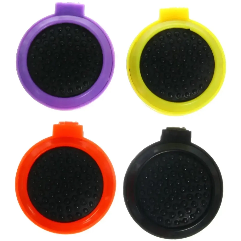 Расческа массажная складная с зеркалом, круглая, матовая, цвет микс, d-6,5см.