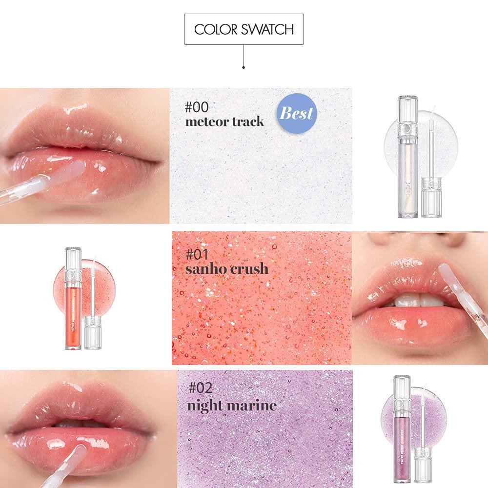 Rom&Nd Glasting Water Gloss Sanho Crush жидкий блеск для губ с сияющими частицами