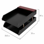 Набор настольный GALANT "Sirius" из дерева, 8 предметов, цвет "красное дерево/чёрный", 238162