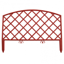 Забор декоративный "Сетка", 24 х 320 см, терракот, Россия, Palisad