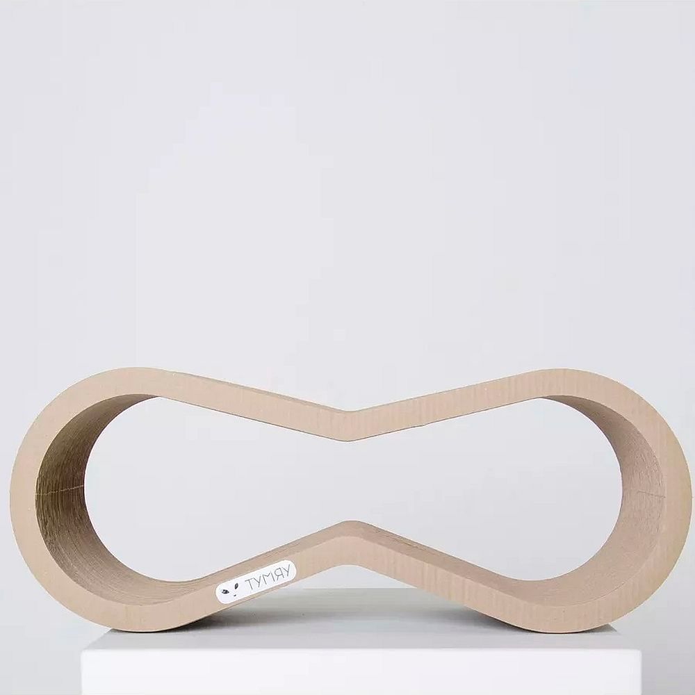 Когтеточка из картона Тумяу с картонным ободком Айс оригинальный