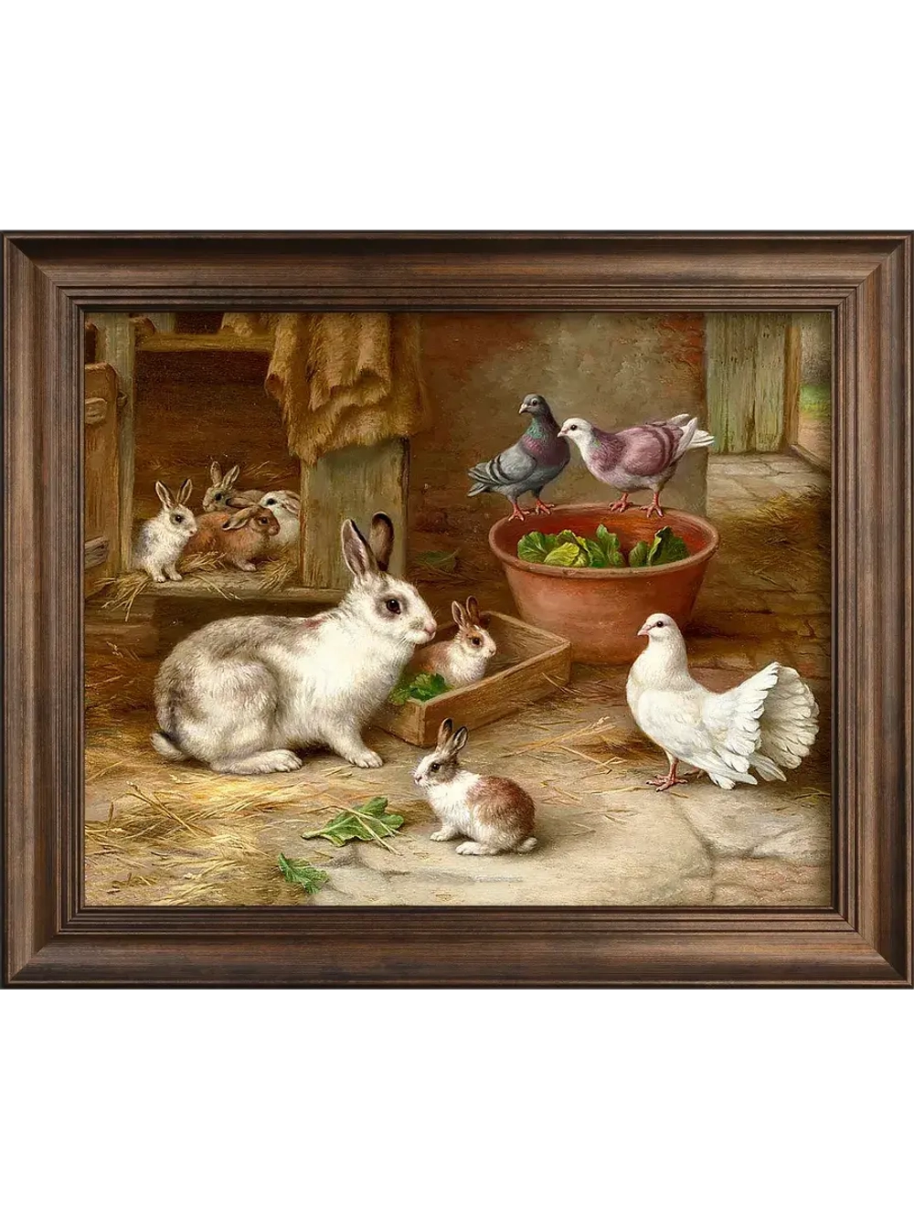 Картина интерьерная на холсте в раме 29*35 см