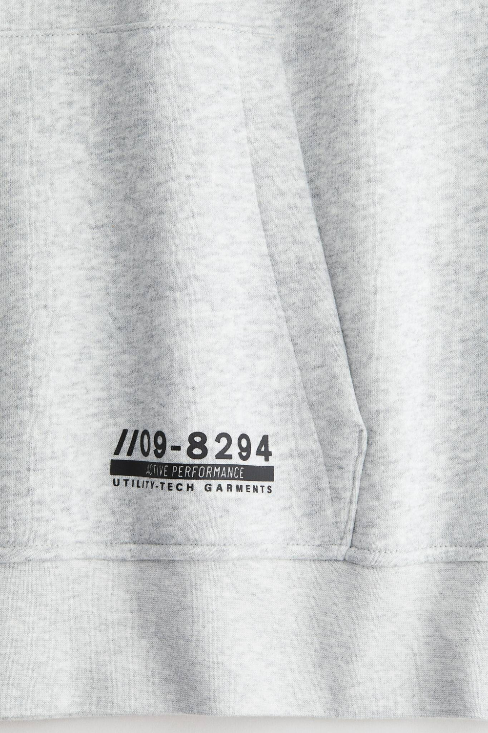 H&M Толстовка с капюшоном на молнии и мехом внутри, серый/черный