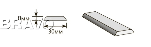 Притворная планка 2000*30*8