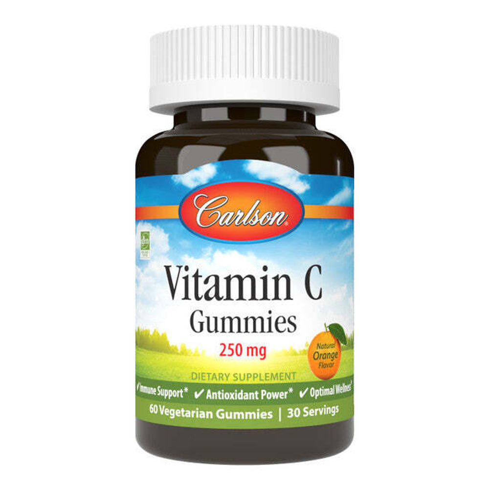 Vitamin C 250 мг 60 жевательных таблеток Carlson Labs