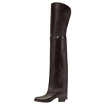 FENDI Over the knee Boots 5.5cm Women"s Burgundy
