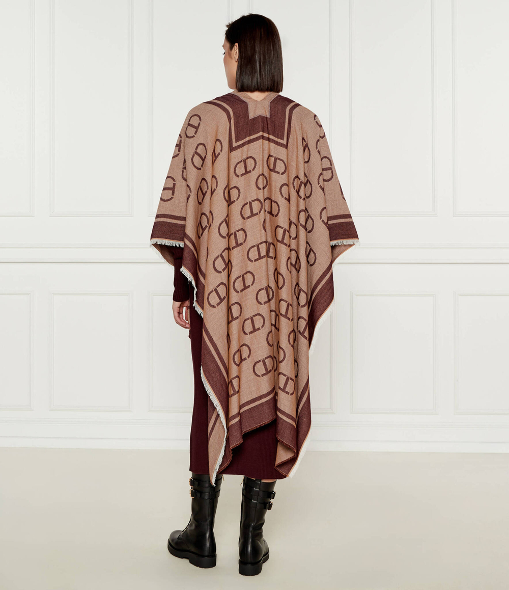 Пончо TWINSET - бордовый(242TA4710)