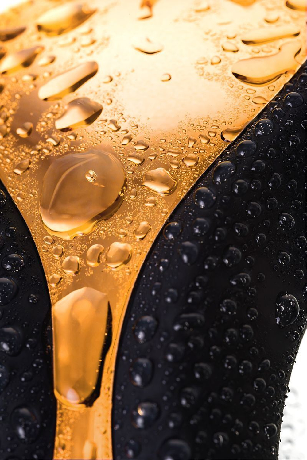 Чёрно-золотой клиторальный вибромассажер WANAME Surf (Цвет: черный с золотым)