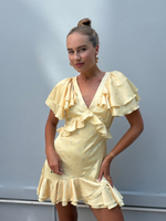 Платье Sempre мини лимонный