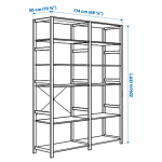 Стеллаж - IKEA IVAR, 174х50х226 см, сосна, ИВАР ИКЕА