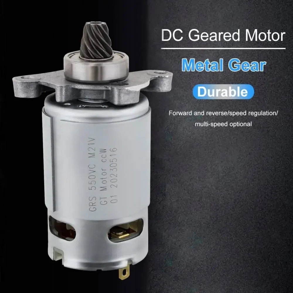 8 конические зубьев RS550 3000RPM DC 21V мотор Подходит для отвертки, бензопилы